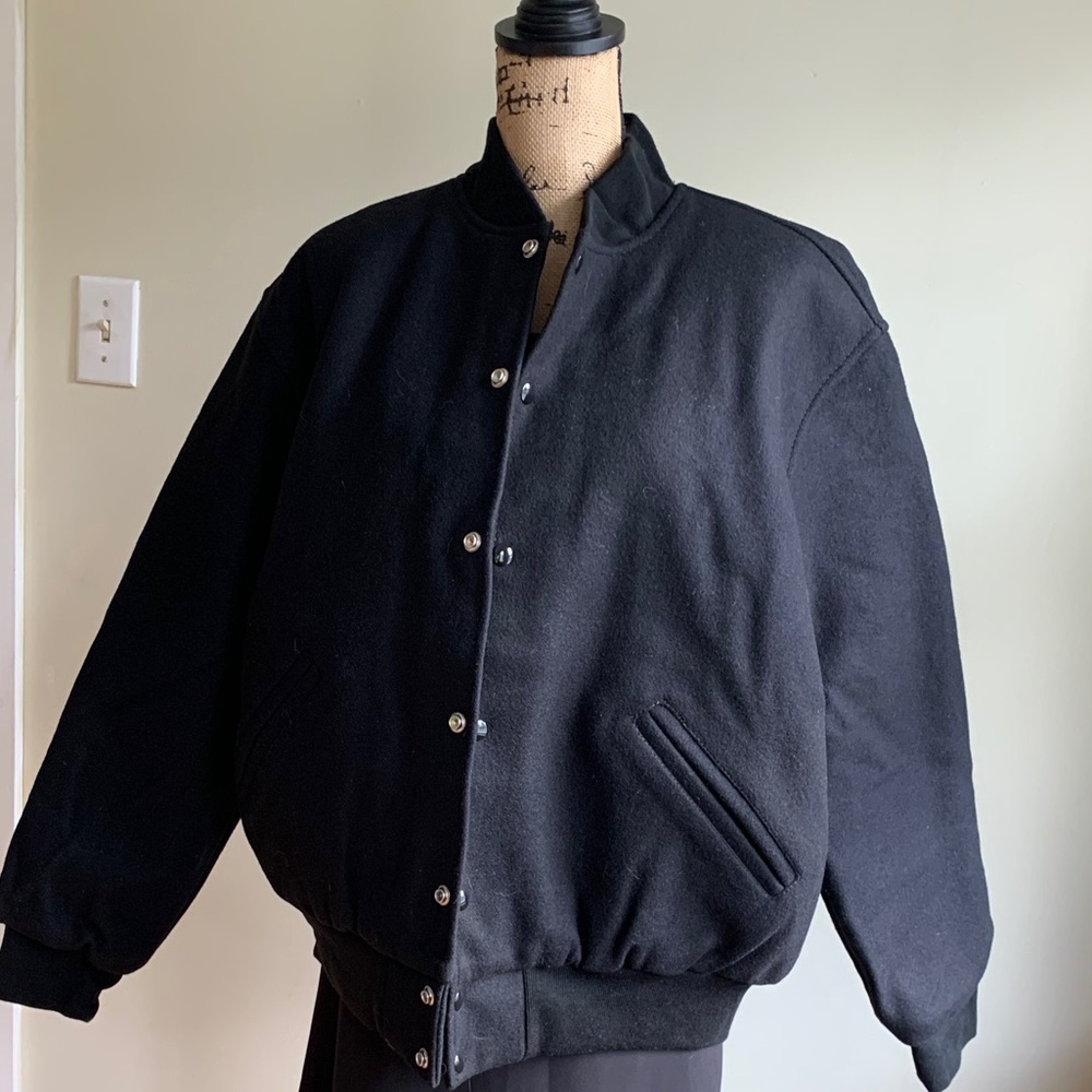 G.A.M.E Sportswear black wool blend jacket - Picture 9 of 12